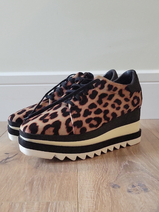 Stella McCartney Shoes - GUC Stella McCartney Elyse Leopard Sneakers Size 41